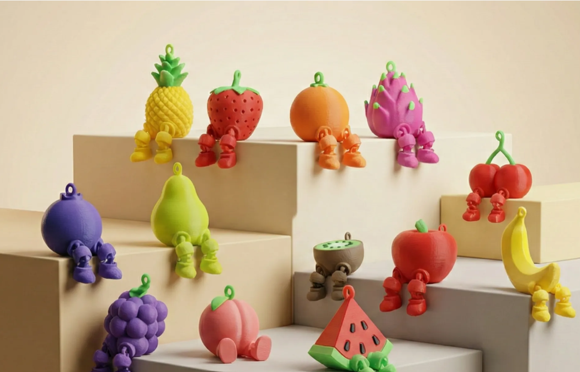 Porte-clés Fruits Articulés