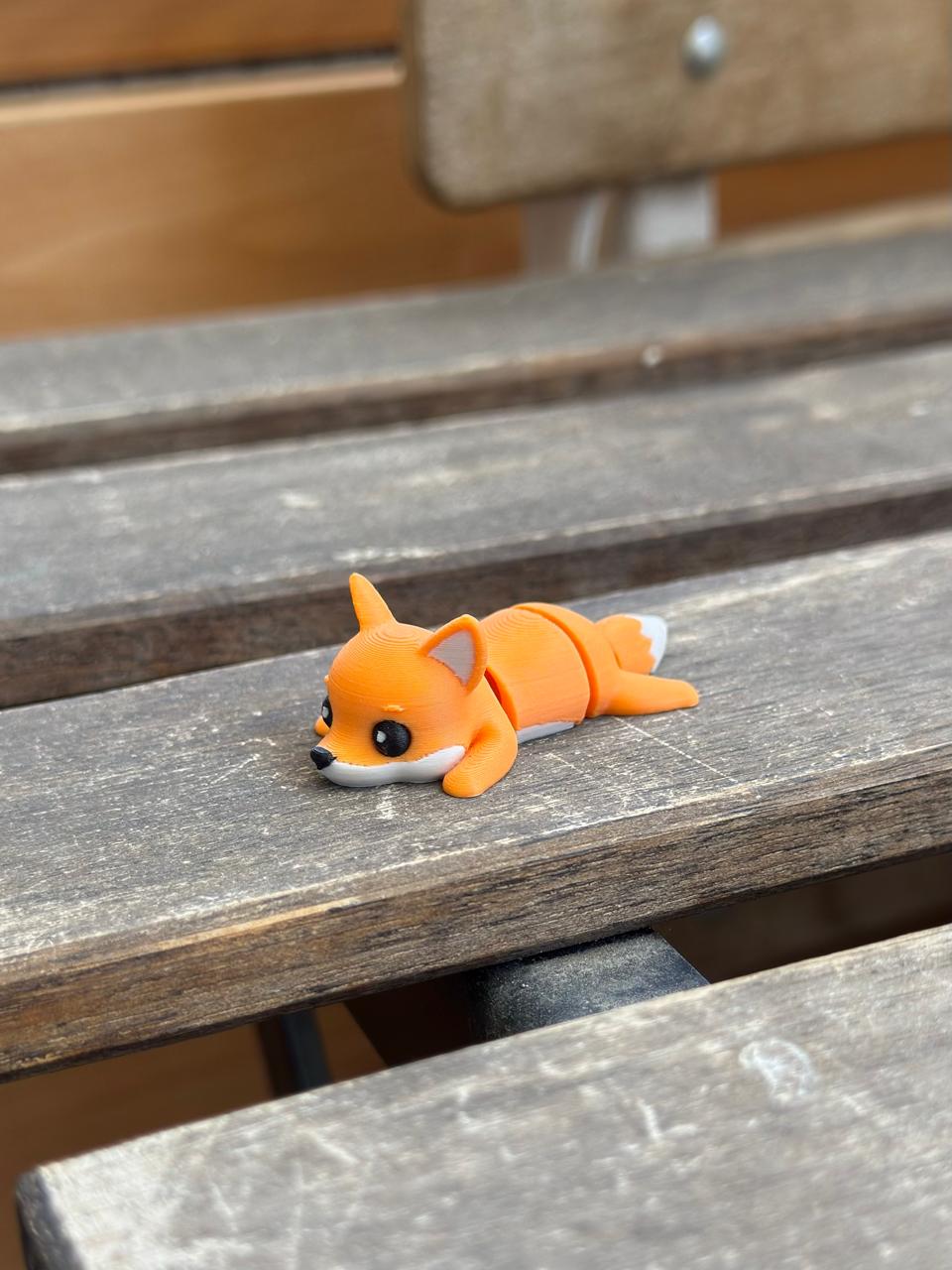 Renardeau articulé orange